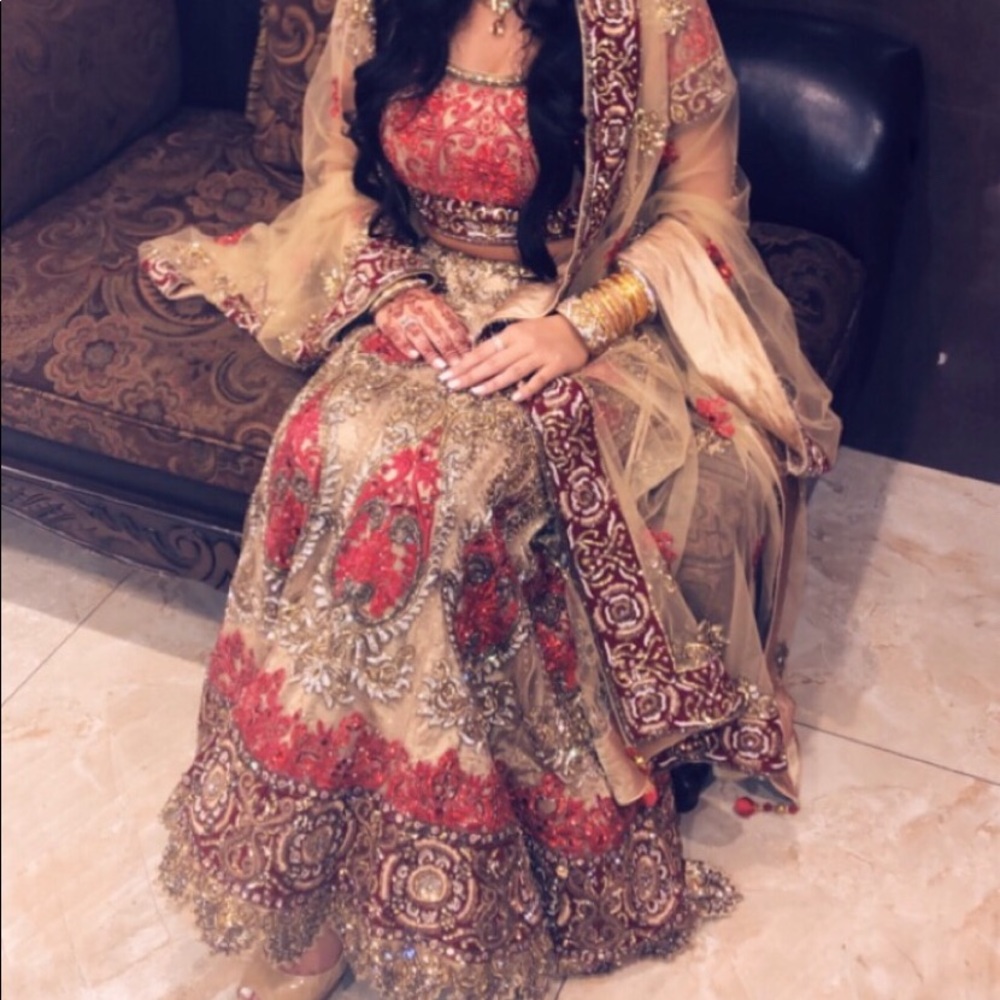 Henna bridal dress